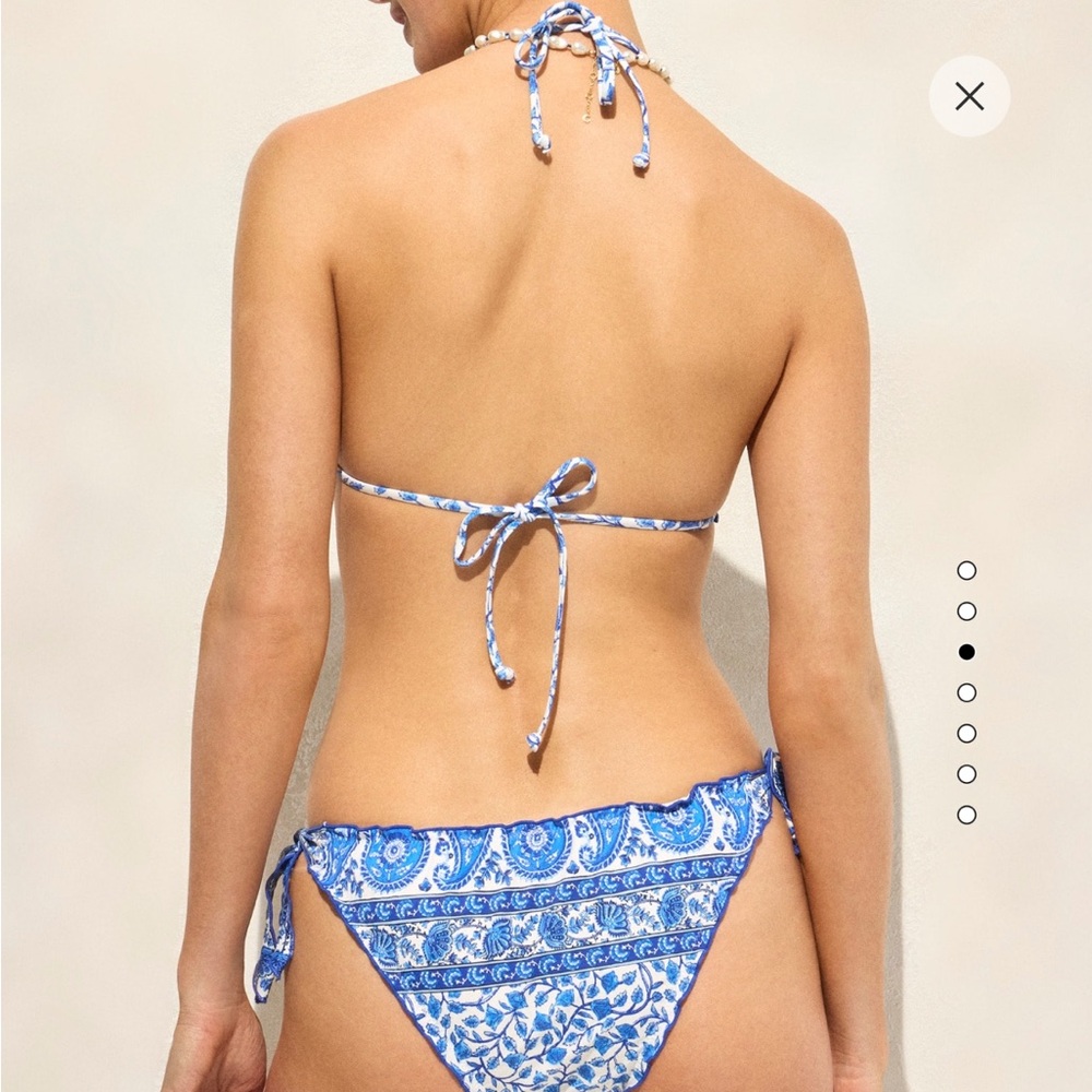 J.Crew Ruffle Trim String Bikini Top - Picture 2 of 7